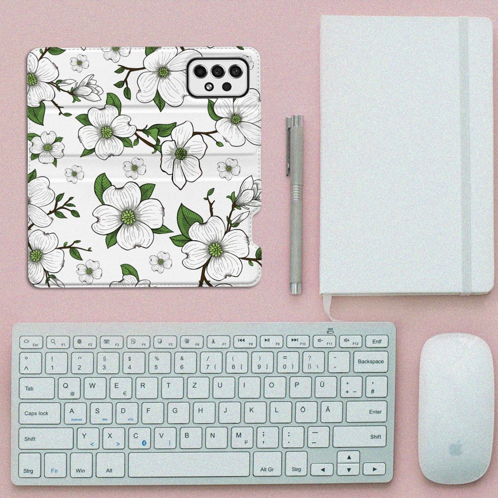 Samsung Galaxy A73 Smart Cover Dogwood Flowers - B2C Telecom