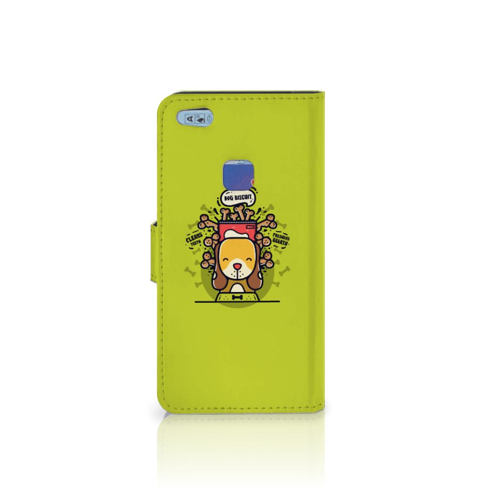 Huawei P10 Lite Leuk Hoesje Doggy Biscuit