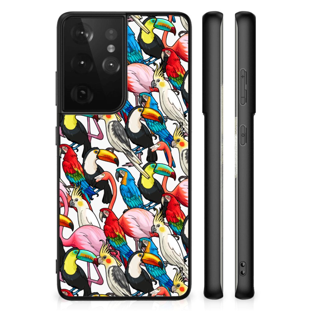 Samsung Galaxy S21 Ultra Dierenprint Telefoonhoesje Birds B2C Telecom