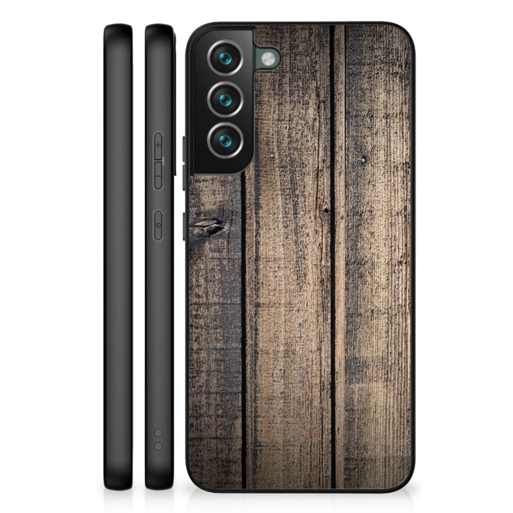 Samsung Galaxy S22 Plus Houten Print Telefoonhoesje Steigerhout