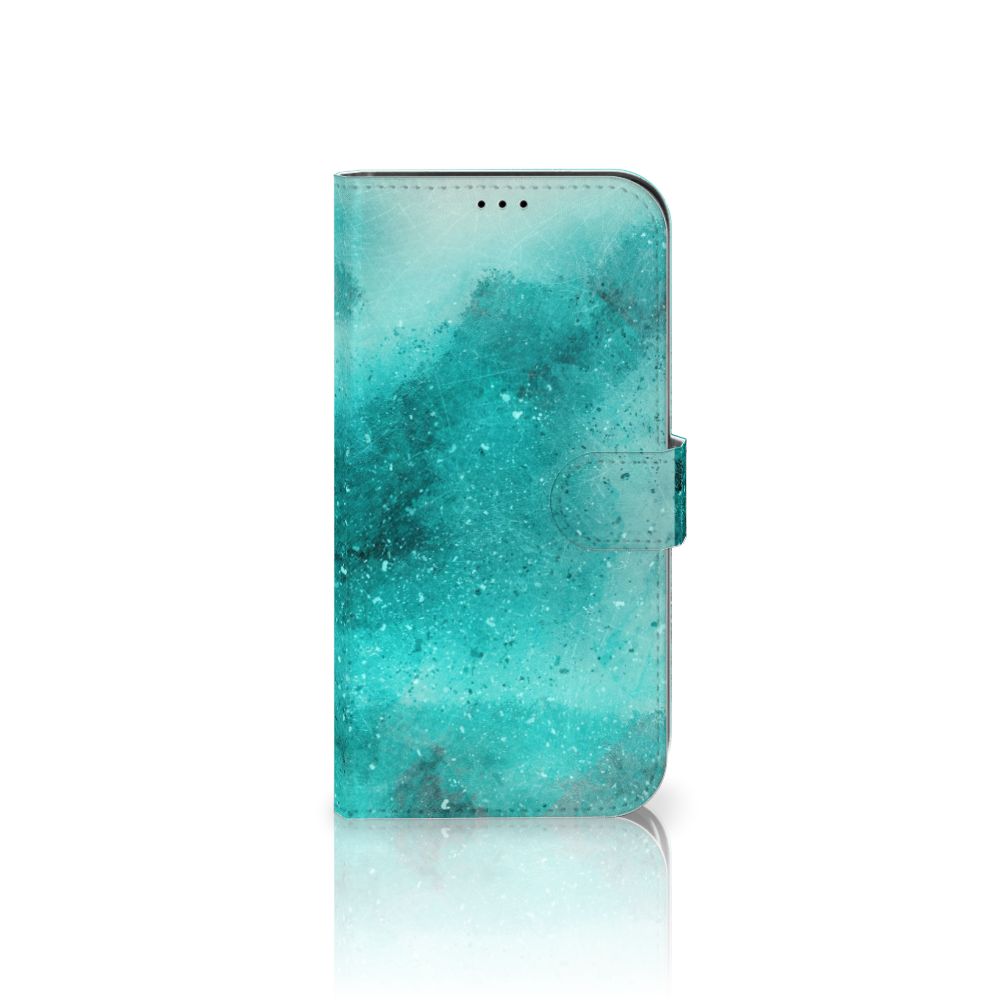Hoesje iPhone 13 Pro Max Painting Blue met prachtig blauw palet design 🌌