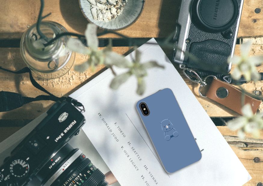 Apple iPhone X | Xs Telefoonhoesje met Naam Baby Rhino