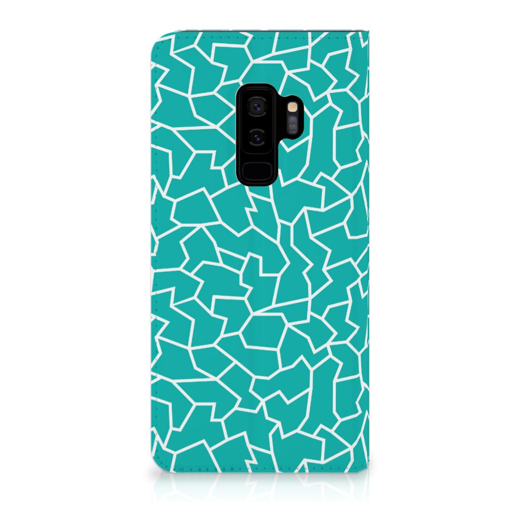 Samsung Galaxy S9 Plus Bookcase Cracks Blue