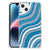 Apple iPhone 14 Plus Doorzichtige Silicone Hoesje Waves Blue B2C Telecom