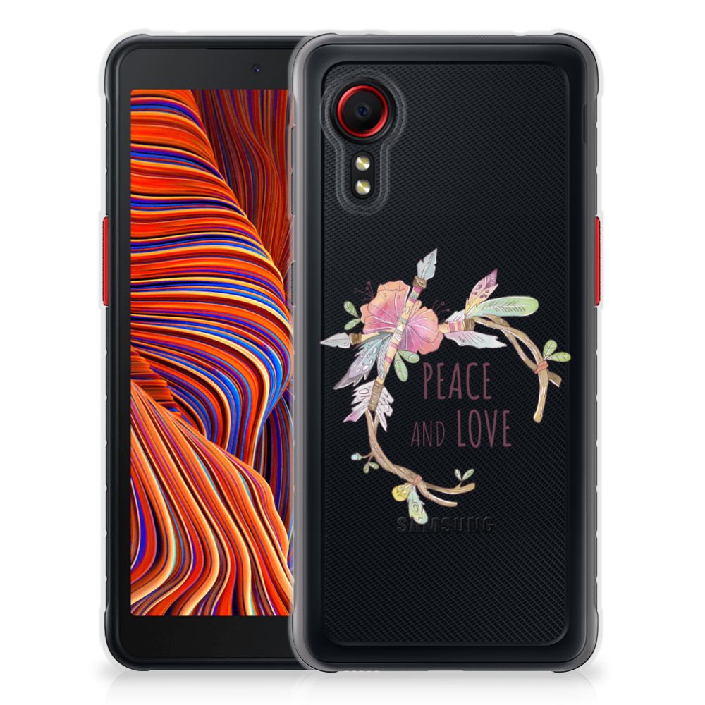 Samsung Galaxy Xcover 5 Telefoonhoesje met Naam Boho Text