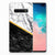 Samsung Galaxy S10 Plus TPU Siliconen Hoesje Marmer Wit Zwart - Origineel Cadeau Man