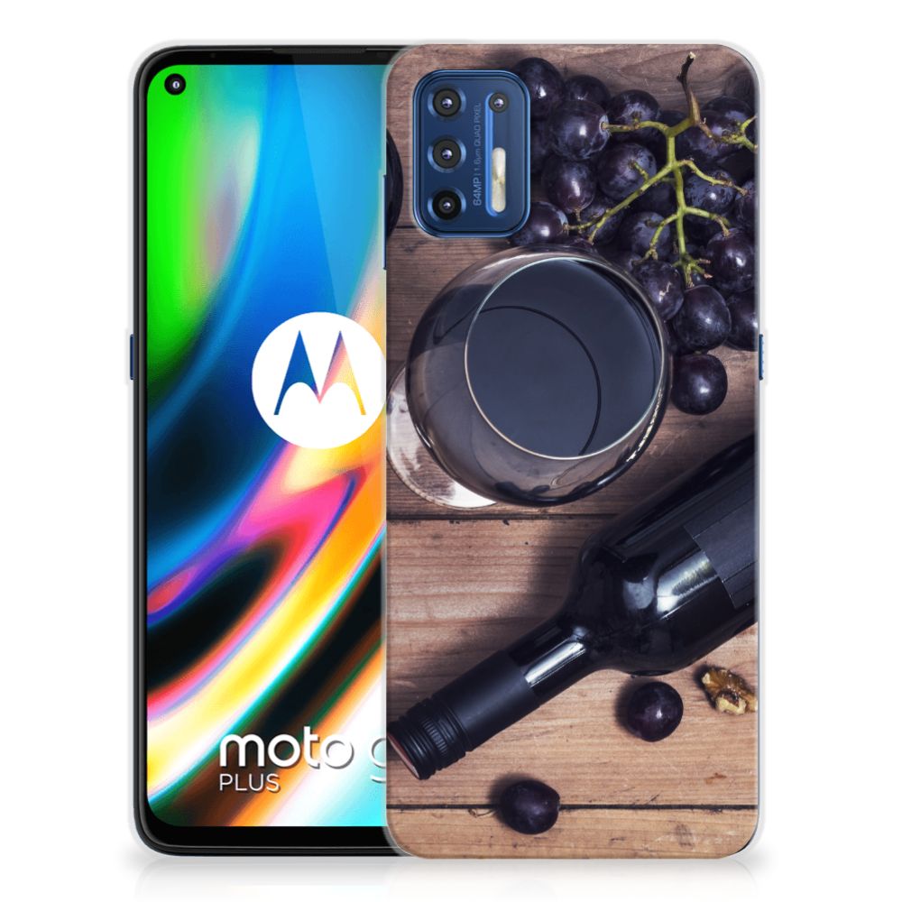 Motorola Moto G9 Plus Siliconen Case Wijn B2C Telecom