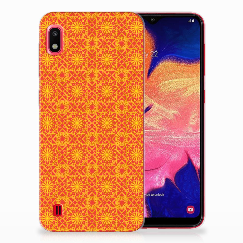 Samsung Galaxy A10 TPU bumper Batik Oranje