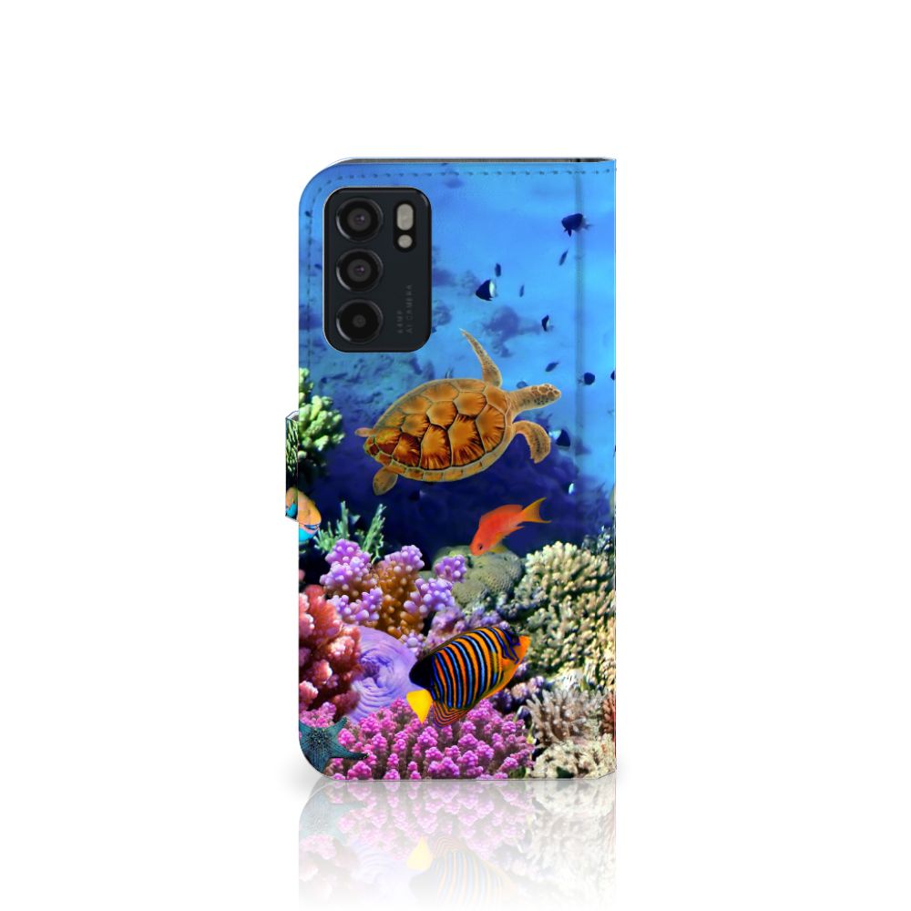 OPPO Reno6 5G Telefoonhoesje met Pasjes Vissen
