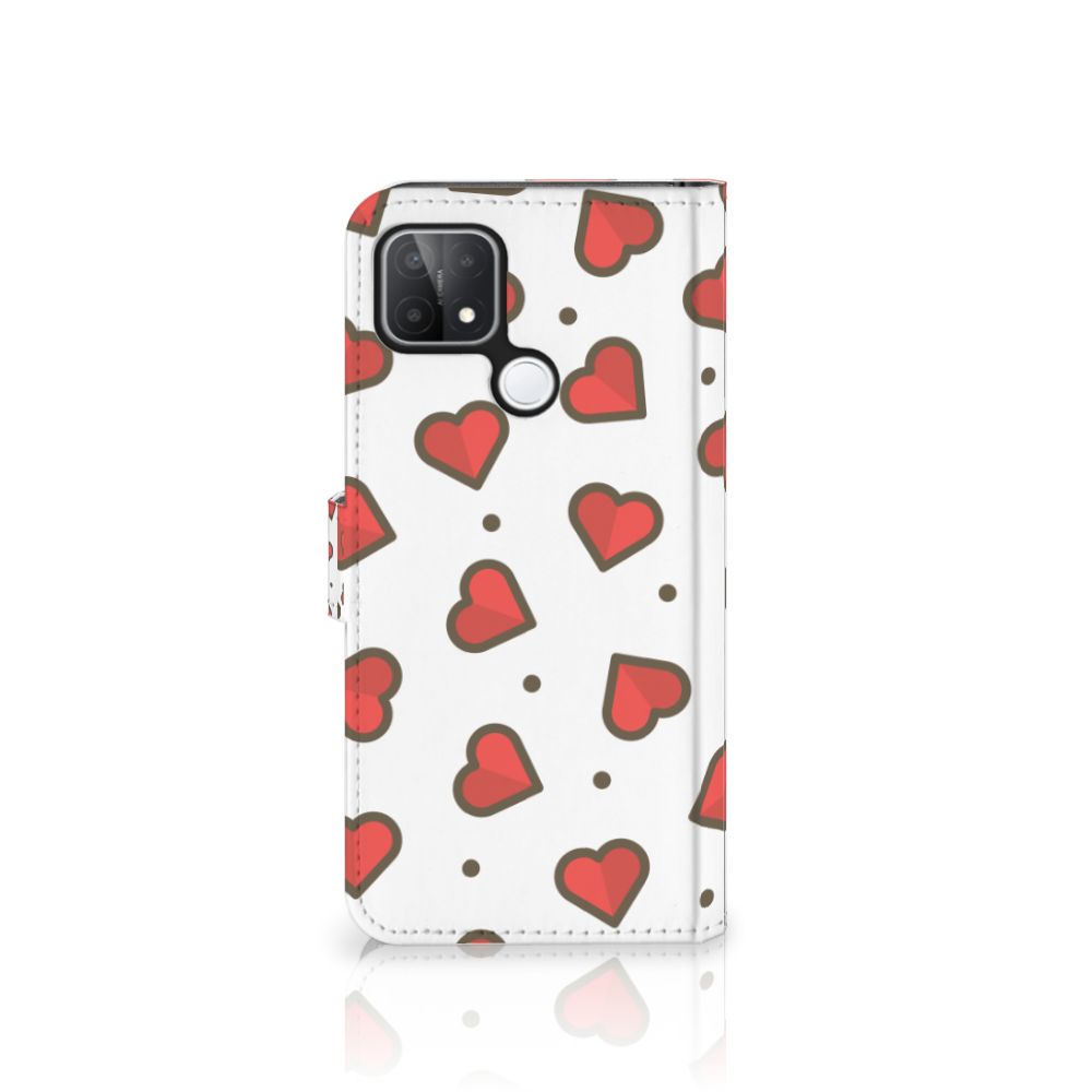 OPPO A15 Telefoon Hoesje Hearts