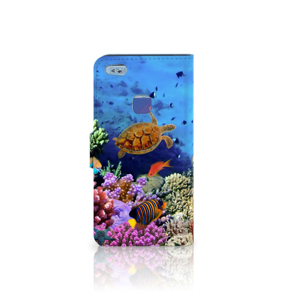 Huawei P10 Lite Telefoonhoesje met Pasjes Vissen