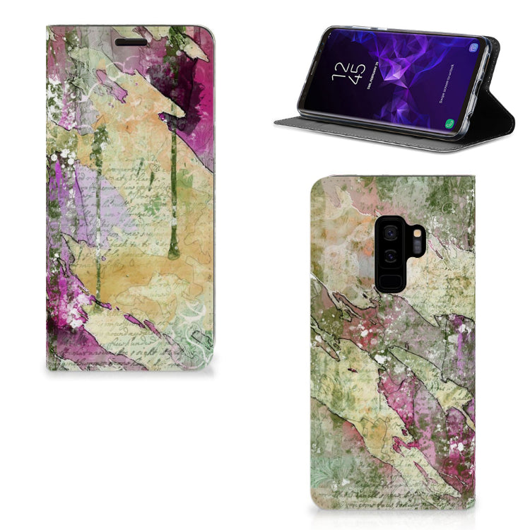 Bookcase Samsung Galaxy S9 Plus Letter Painting