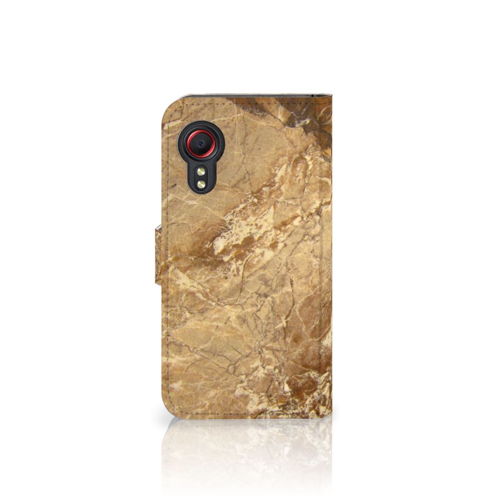 Samsung Galaxy Xcover 5 Bookcase Marmer Creme