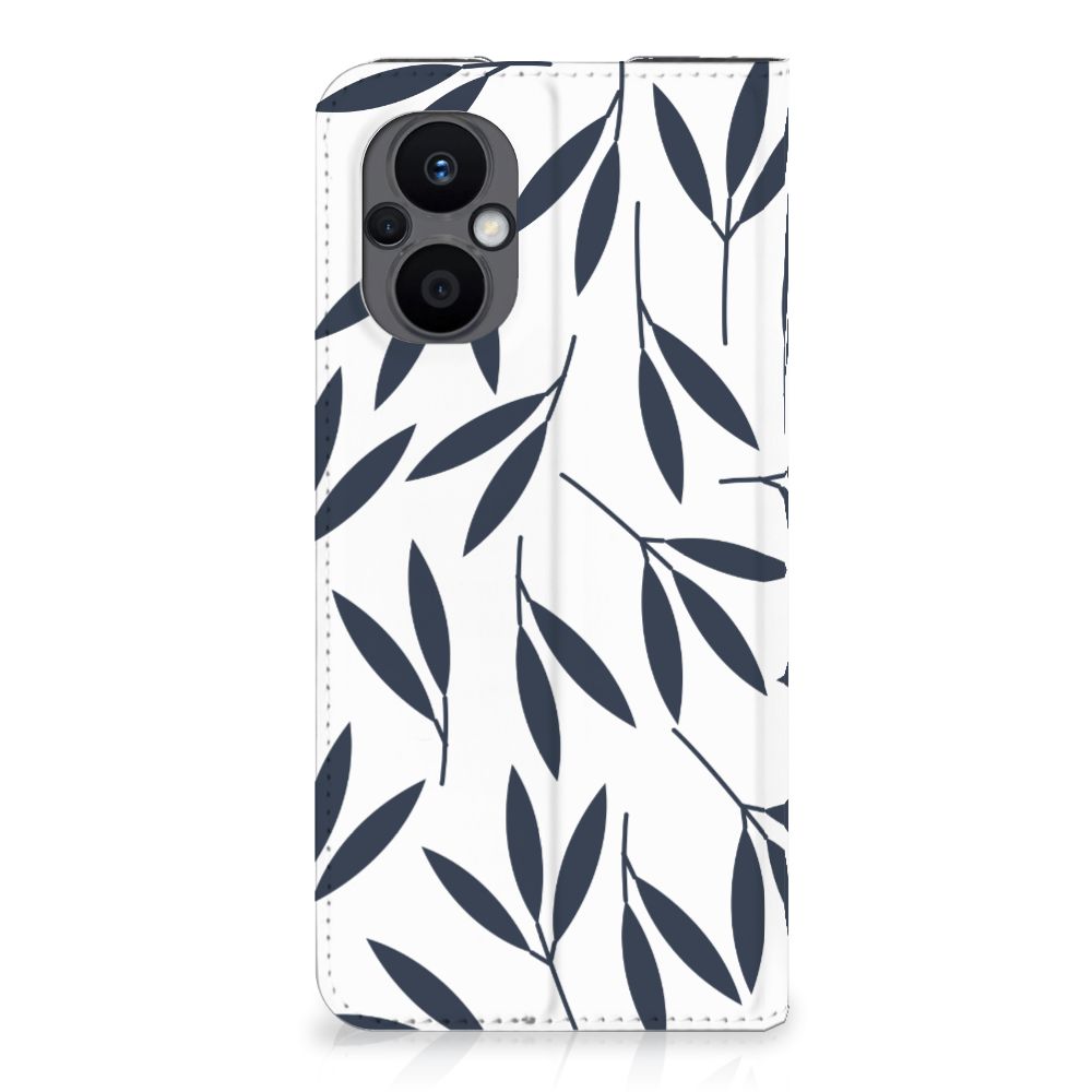 OPPO Reno8 Lite Smart Cover Leaves Blue - B2C Telecom