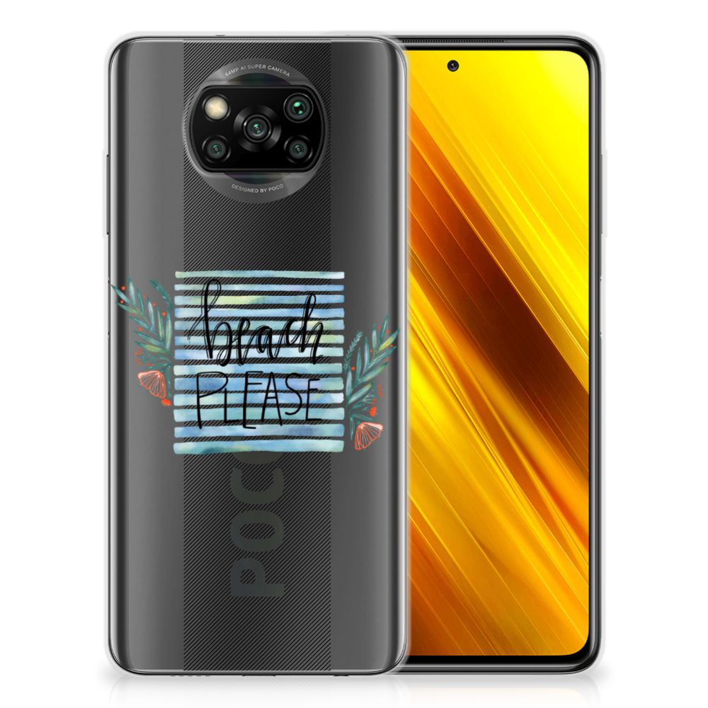 Xiaomi Poco X3 | Poco X3 Pro Telefoonhoesje met Naam Boho Beach B2C Telecom