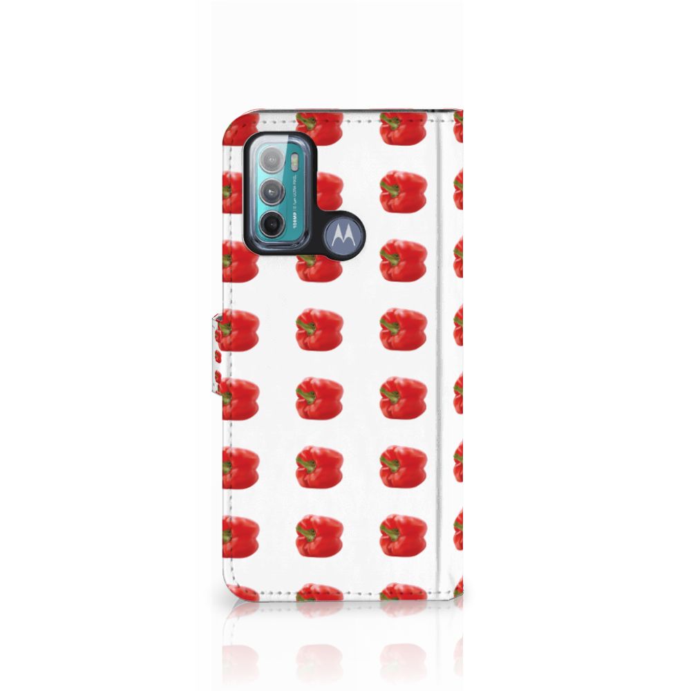 Motorola Moto G60 Book Cover Paprika Red