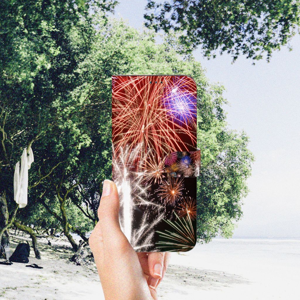 Nokia G50 Wallet Case met Pasjes Vuurwerk
