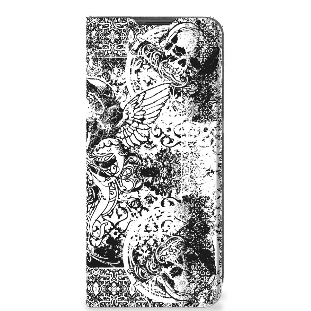 Mobiel BookCase OnePlus 10 Pro Skulls Angel - B2C Telecom