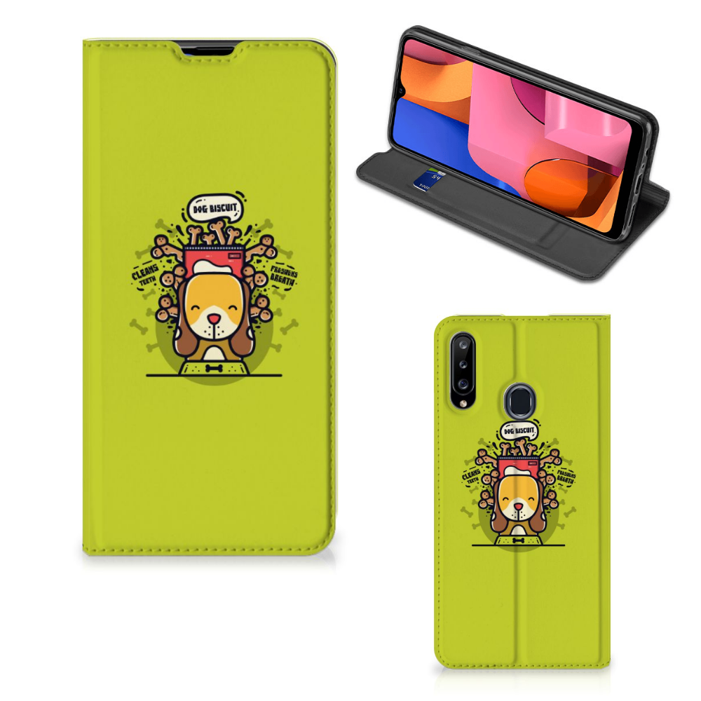 Samsung Galaxy A20s Magnet Case Doggy Biscuit - B2C Telecom