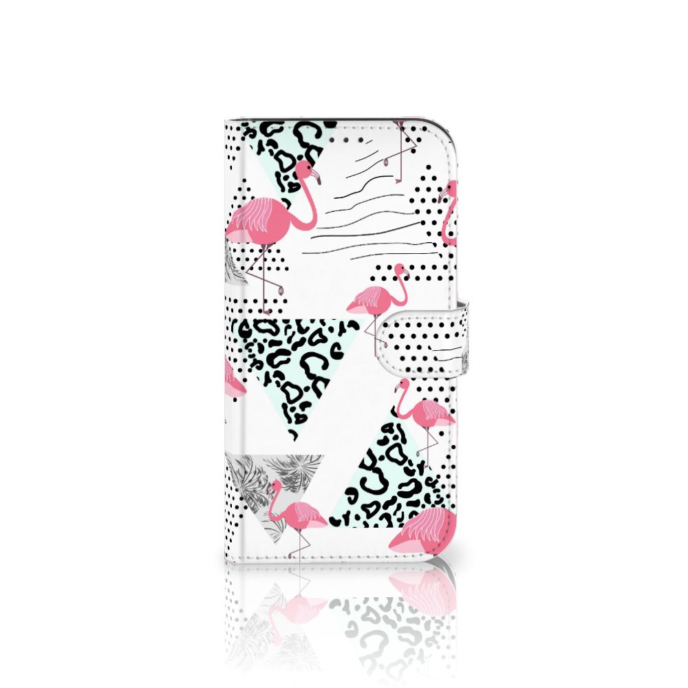 Apple iPhone 12 Pro Max Telefoonhoesje met Pasjes Flamingo Triangle