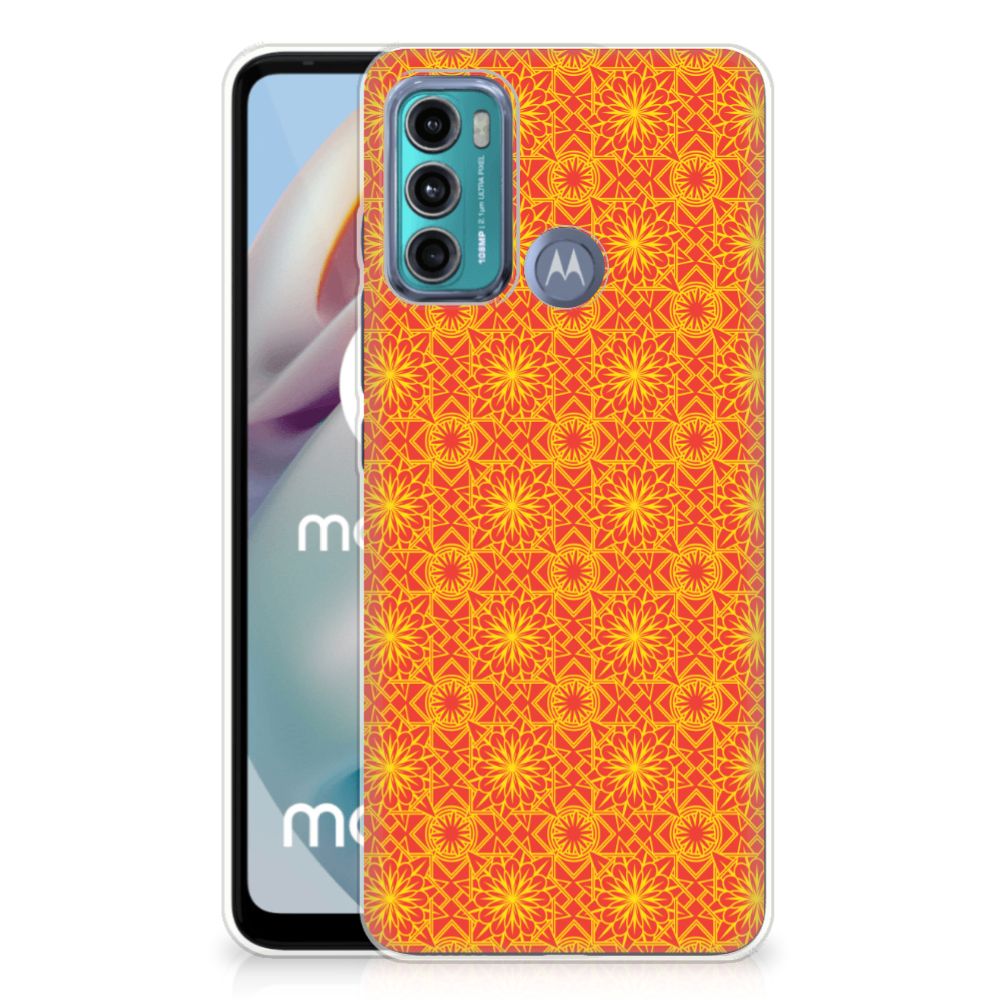 Motorola Moto G60 TPU bumper Batik Oranje B2C Telecom