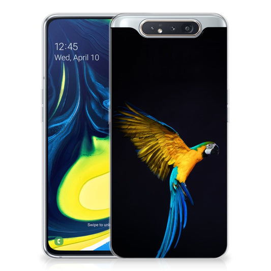 Samsung Galaxy A80 TPU Hoesje Papegaai