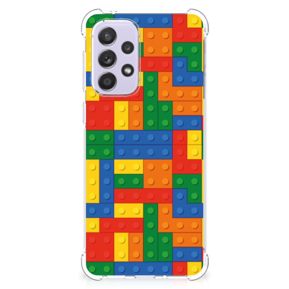 Samsung Galaxy A33 Doorzichtige Silicone Hoesje Blokken B2C Telecom