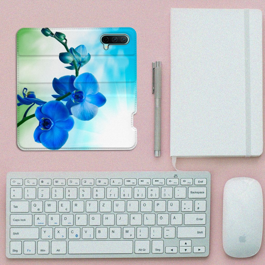 OnePlus Nord CE 5G Smart Cover Orchidee Blauw - Cadeau voor je Moeder - B2C Telecom