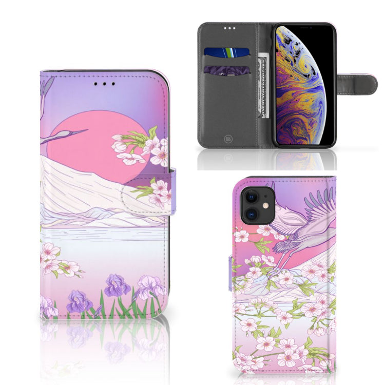 Apple iPhone 11 Telefoonhoesje met Pasjes Bird Flying