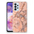 Samsung Galaxy A23 TPU Siliconen Hoesje Marmer Oranje B2C Telecom