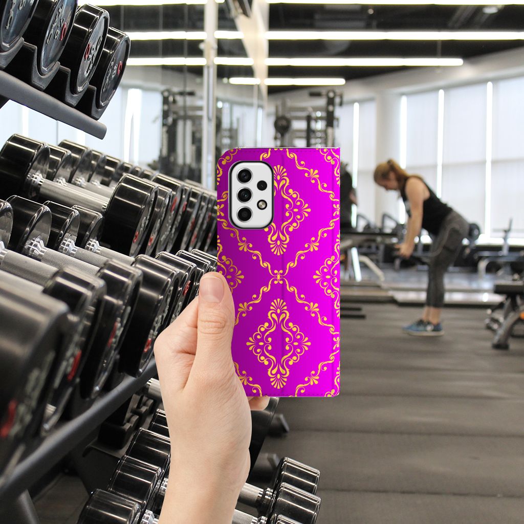 Telefoon Hoesje Samsung Galaxy A23 Barok Roze - B2C Telecom