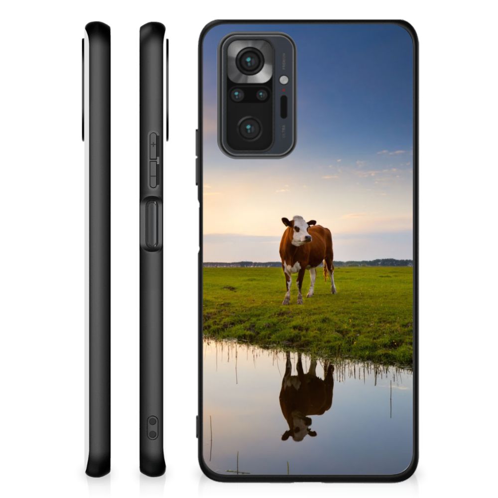Xiaomi Redmi Note 10 Pro Dierenprint Telefoonhoesje Koe B2C Telecom