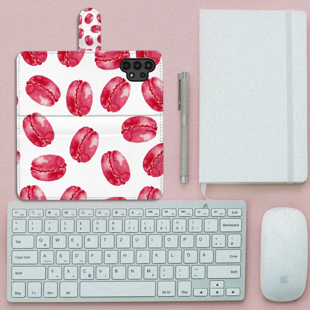 Samsung Galaxy A13 (4G) Book Cover Pink Macarons