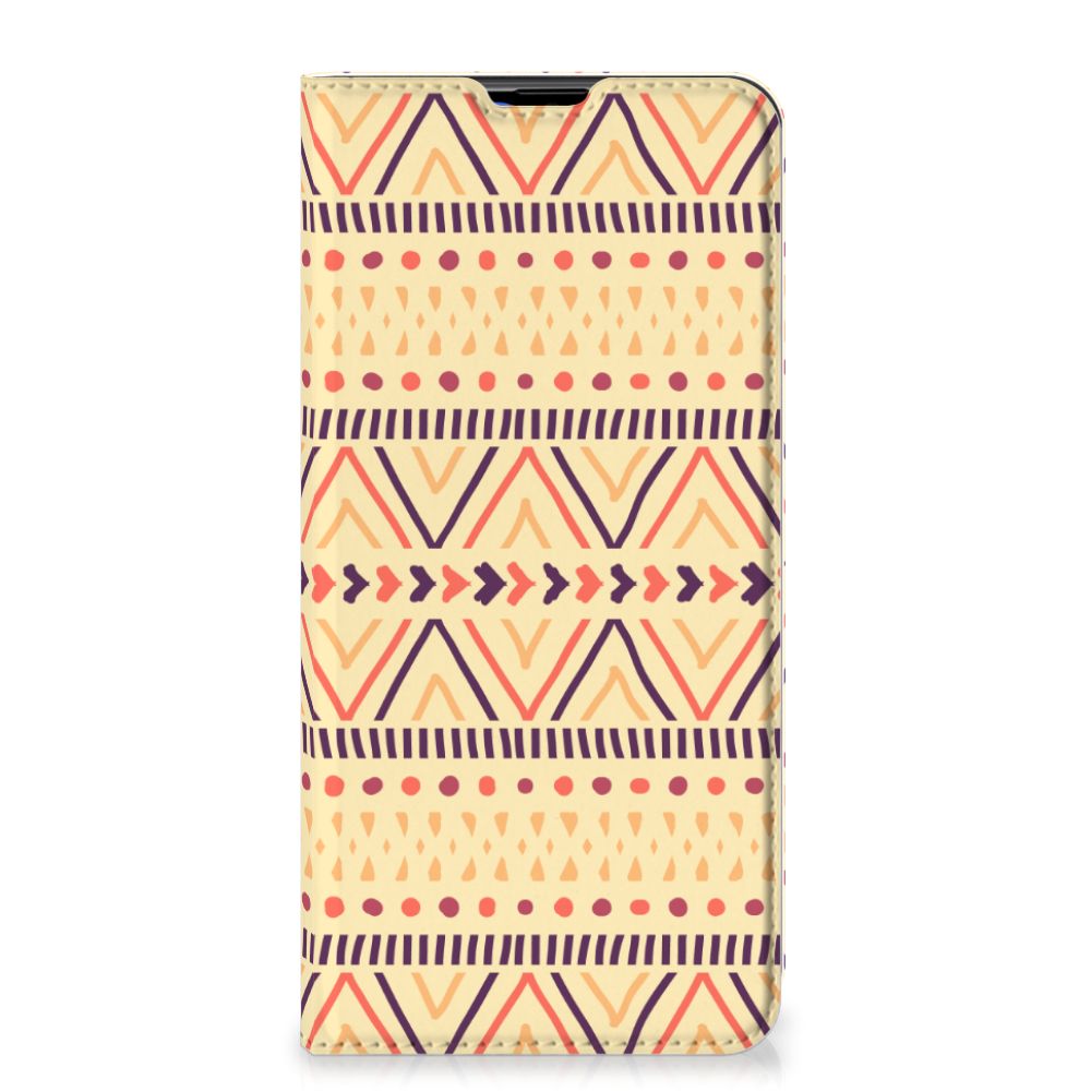 Samsung Galaxy A20s Hoesje met Magneet Aztec Yellow - B2C Telecom