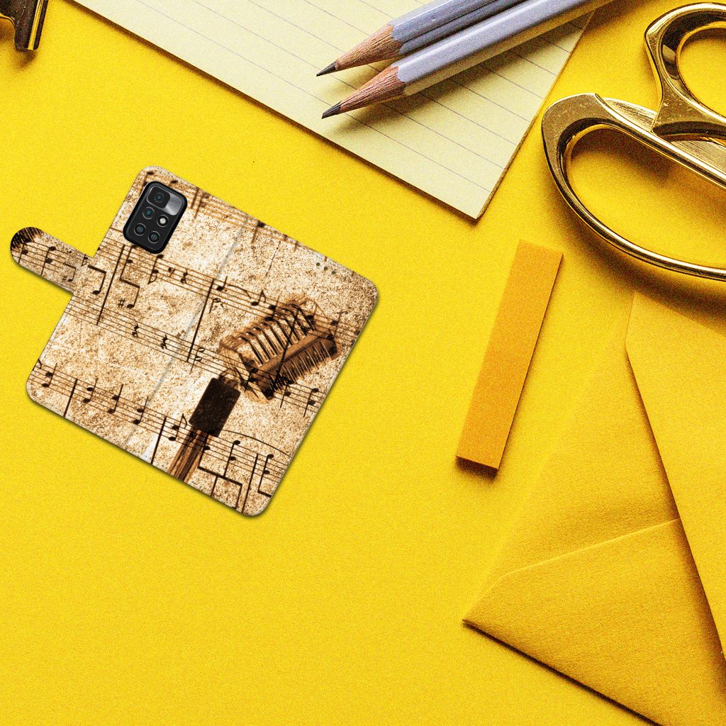 Xiaomi Redmi 10 Telefoonhoesje met foto Bladmuziek