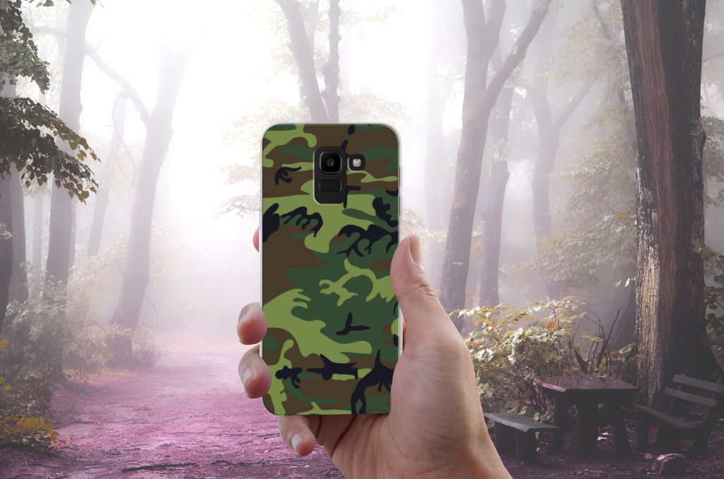 Samsung Galaxy J6 2018 TPU bumper Army Dark