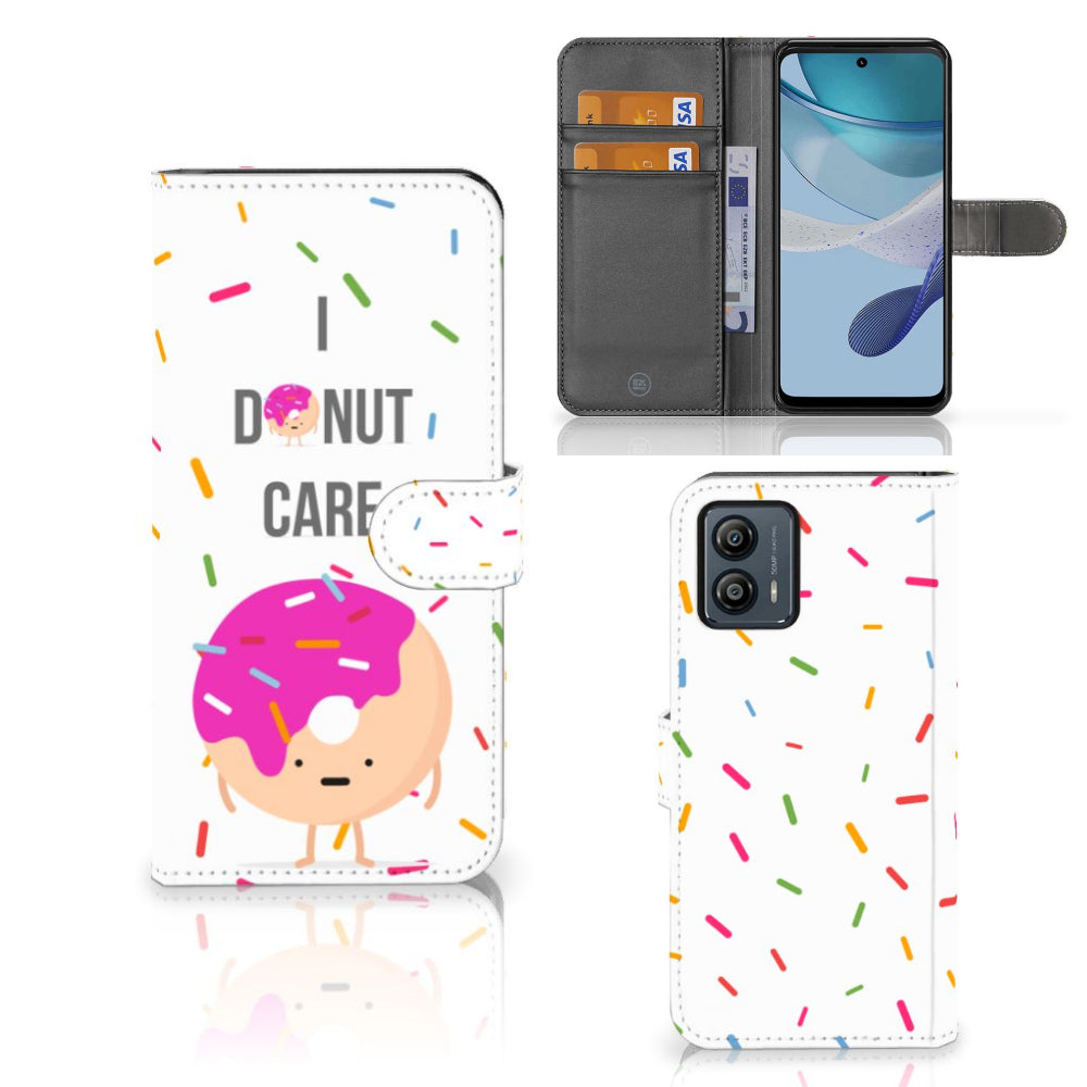 Motorola Moto G53 Book Cover Donut Roze