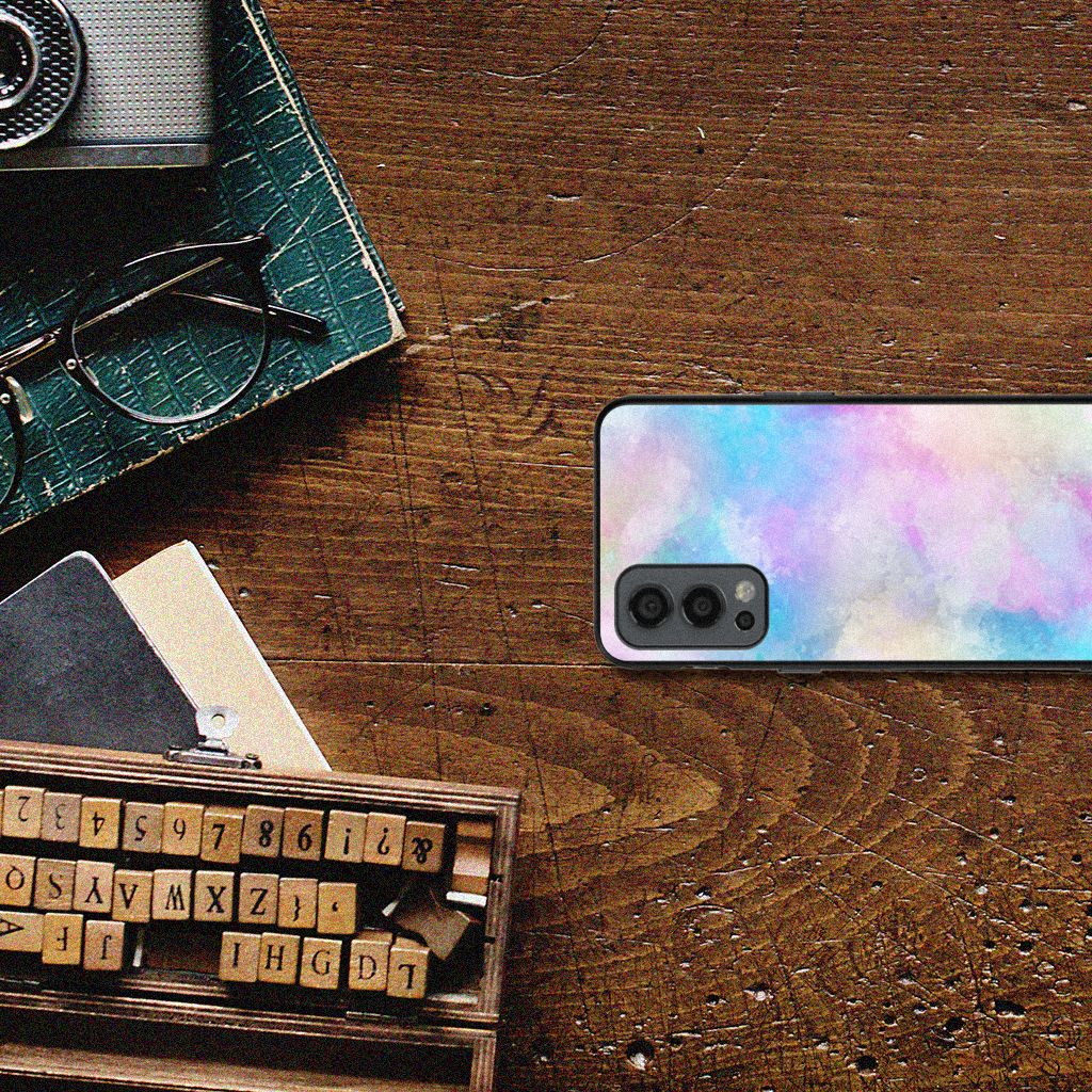 Kleurrijke Telefoonhoesje OnePlus Nord 2 Watercolor Light B2C Telecom