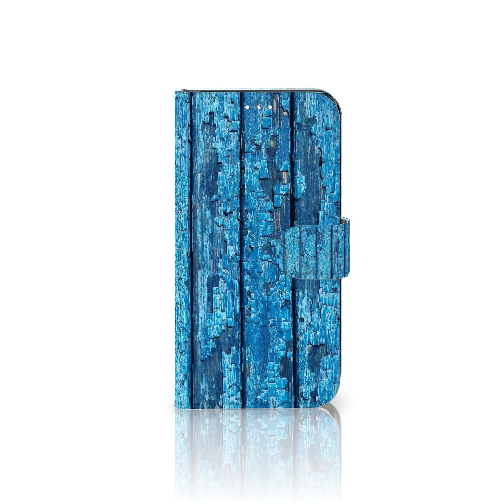 Samsung Galaxy S23 Book Style Case Wood Blue