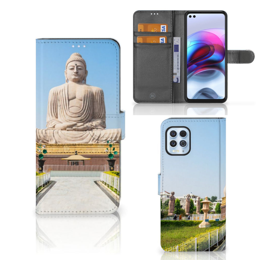Motorola Moto G100 Flip Cover Boeddha