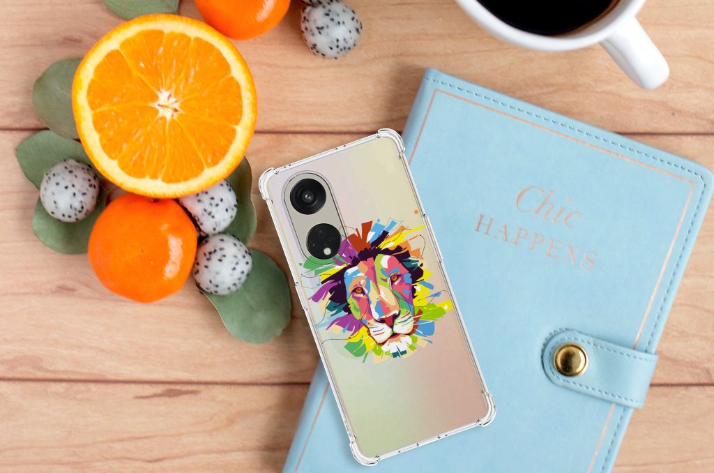 OPPO Reno8 T 5G Stevig Bumper Hoesje Lion Color B2C Telecom
