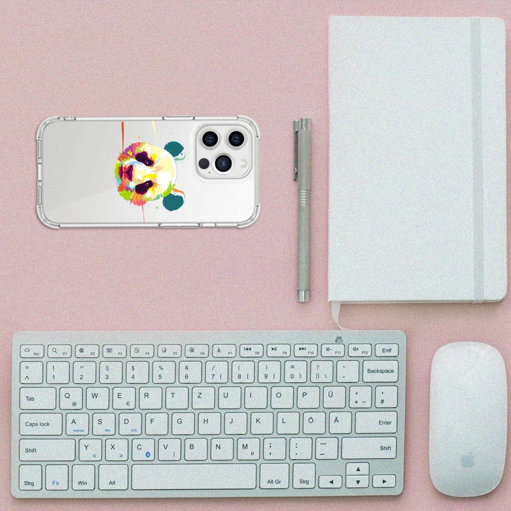 iPhone 13 Pro Max Stevig Bumper Hoesje Panda Color - B2C Telecom