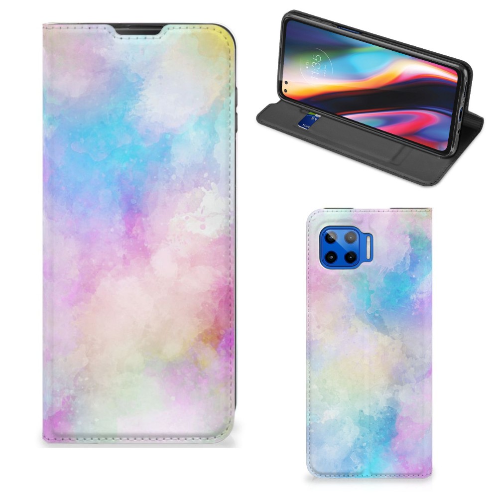Bookcase Motorola Moto G 5G Plus Watercolor Light - B2C Telecom