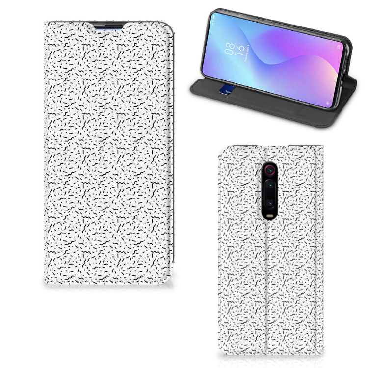 Xiaomi Redmi K20 Pro Hoesje met Magneet Stripes Dots - B2C Telecom