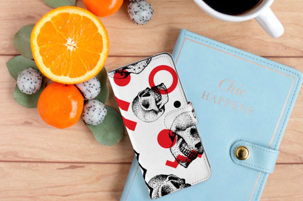 Telefoonhoesje met Naam OPPO A91 | Reno3 Skull Red