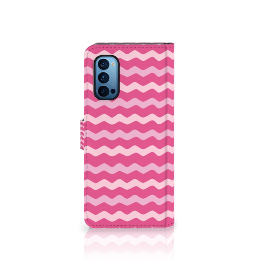 OPPO Reno 4 Pro 5G Telefoon Hoesje Waves Pink