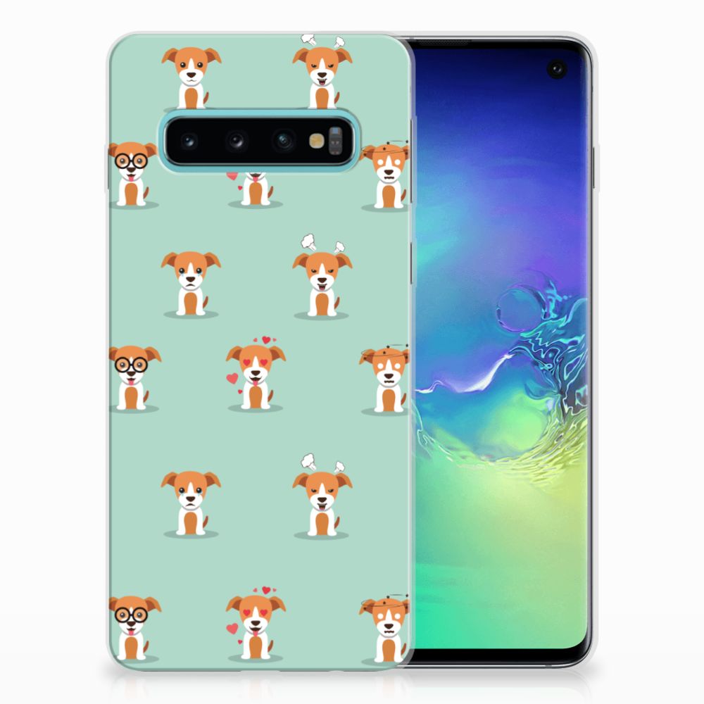 Samsung Galaxy S10 TPU Hoesje Pups
