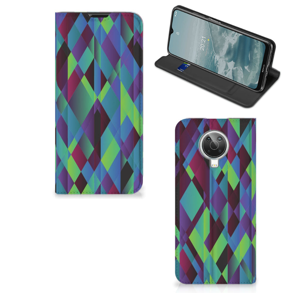 Nokia G10 | G20 Stand Case Abstract Green Blue