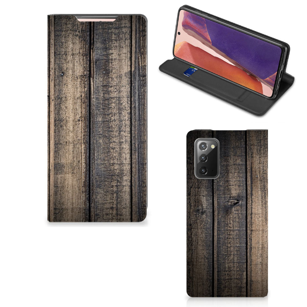 Samsung Galaxy Note20 Book Wallet Case Steigerhout