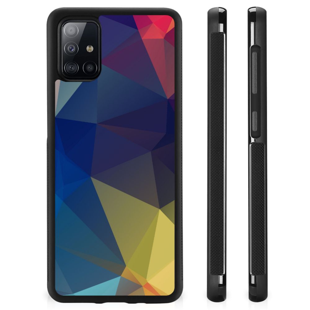 Samsung Galaxy A51 Grip Case Polygon Dark